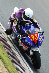 Olie Linsdell in action at Silverstone (courtesy Flitwick Motorcycles)